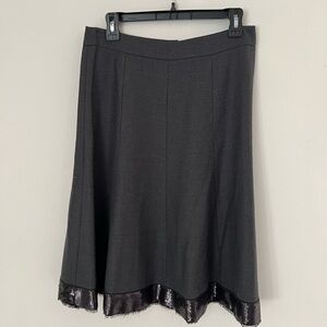 Women’s J.Crew wool skirt with sequin trim